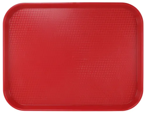 Red Plastic Food Service Tray