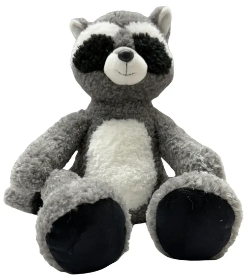 Grey & Black Racoon Plush Stuffed Animal