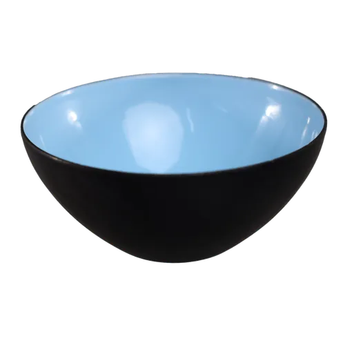 Matte Black With Robin's Egg Blue Interior Pinch Bowl