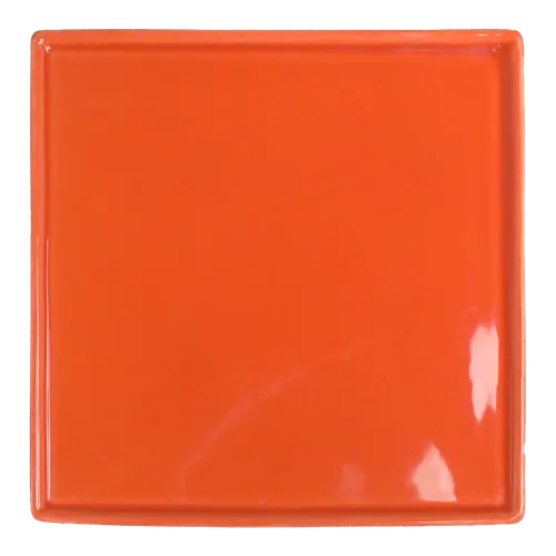 Flat Square Faded Orange Side Plate