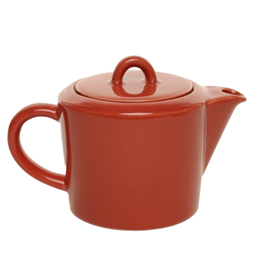 Burnt Orange Ceramic Teapot
