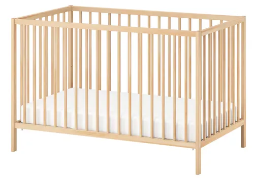 Light Wood Baby Crib