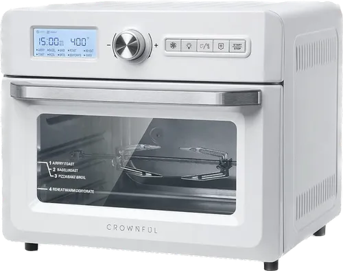 White Countertop Air Fryer Toaster Oven