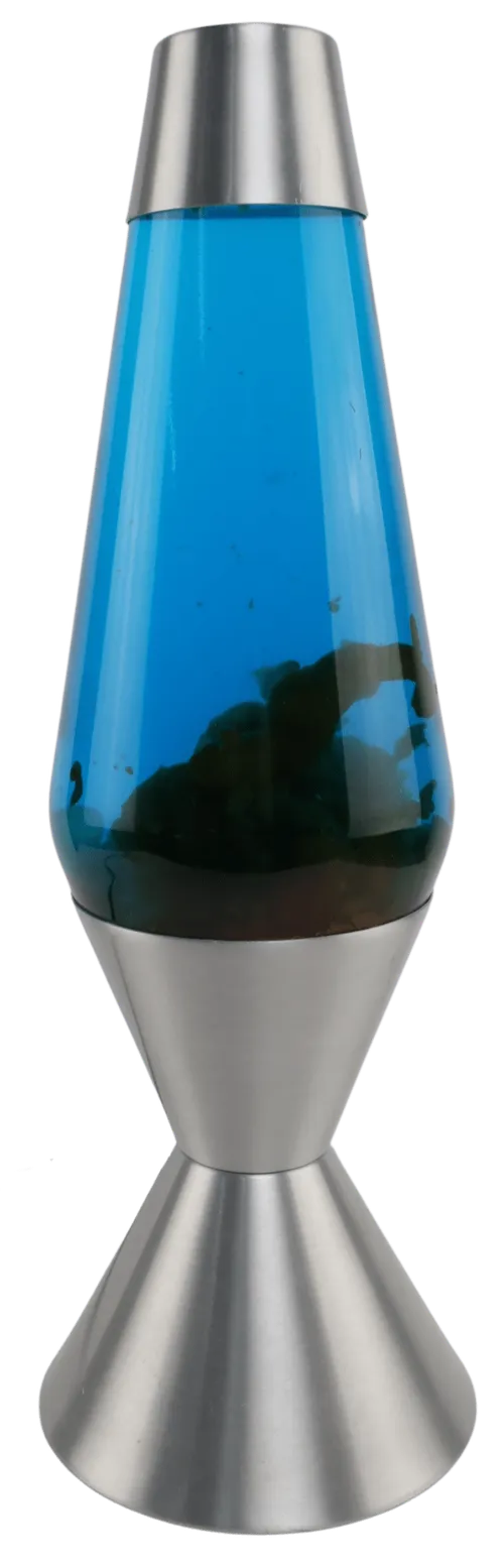 Silver & Blue Lava Lamp