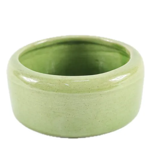 Shallow Sage Ceramic Plant Pot