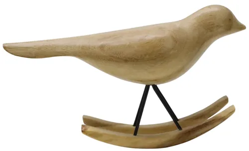 Natural Wood Rocking Bird