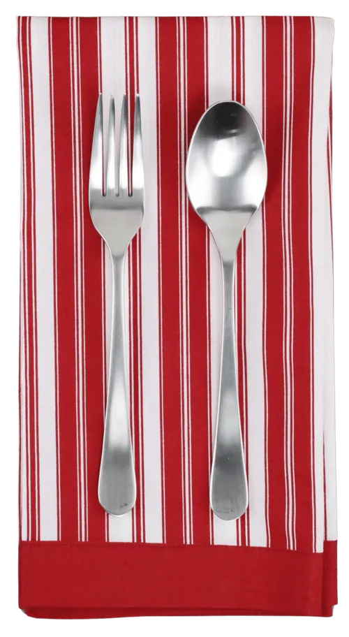 Red & White Stripe Napkin