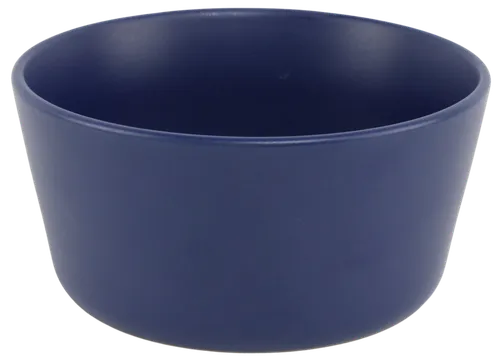 Matte Navy Blue Stoneware Cereal Bowl