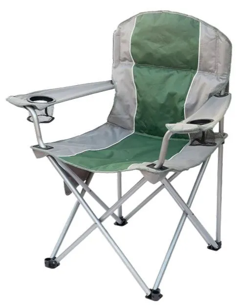 Green & Grey Folding Outdoor Chair