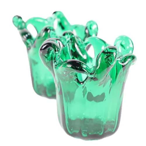 Murano Dartmouth Green Candy Glass Vase