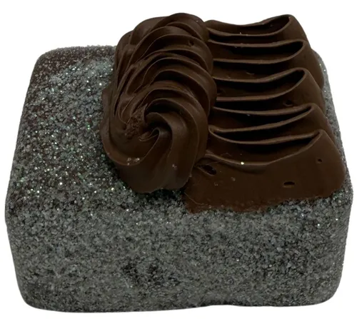 Artificial Chocolate Iced Glitter & Chocolate Icing Chocolate Pastry - A