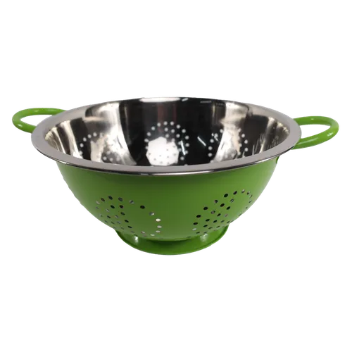 Chartreuse Green & Stainless Colander