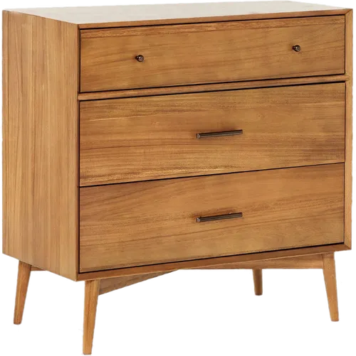 Mid Century Acorn Wood Dresser