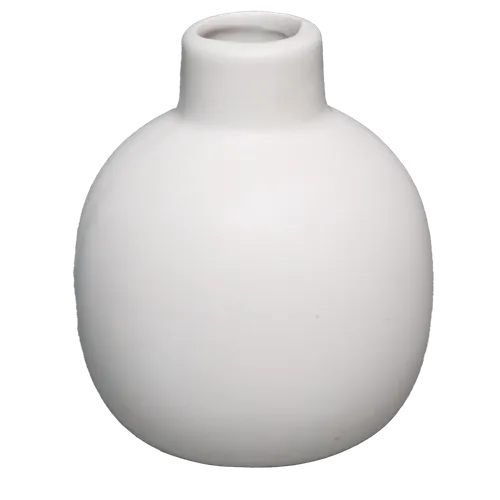 Matte White Tubbie Bud Vase