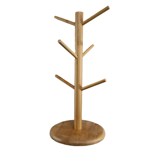 Natural Wood Mug Tree