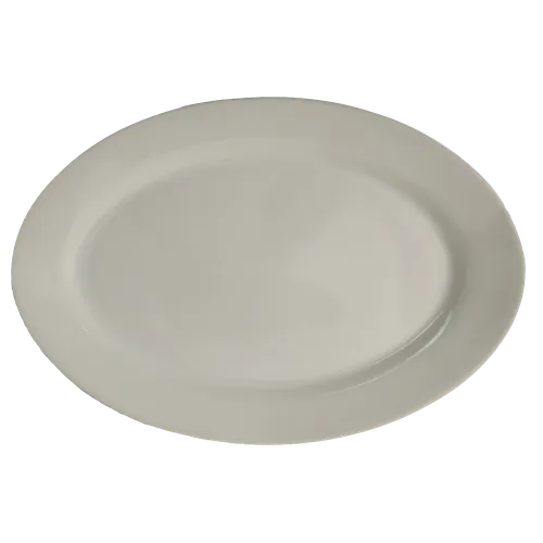 White Ceramic Oval Serving Platter