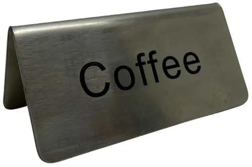 Stainless Steel Tent Coffee Sign