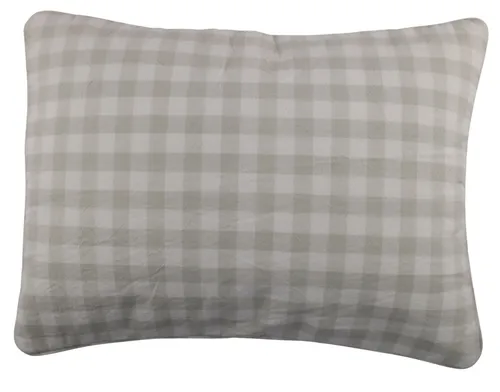 Light Green & White Buffalo Check Small Throw Pillow