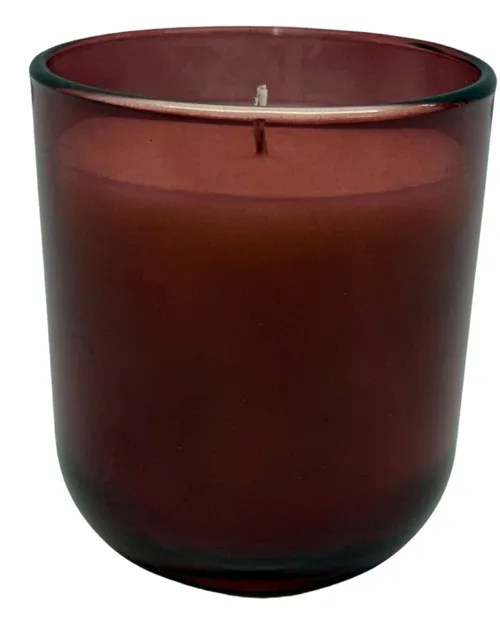 Clear Red Berry Glass Jar Candle