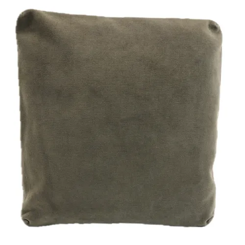 Brown Taupe Solid Throw Pillow