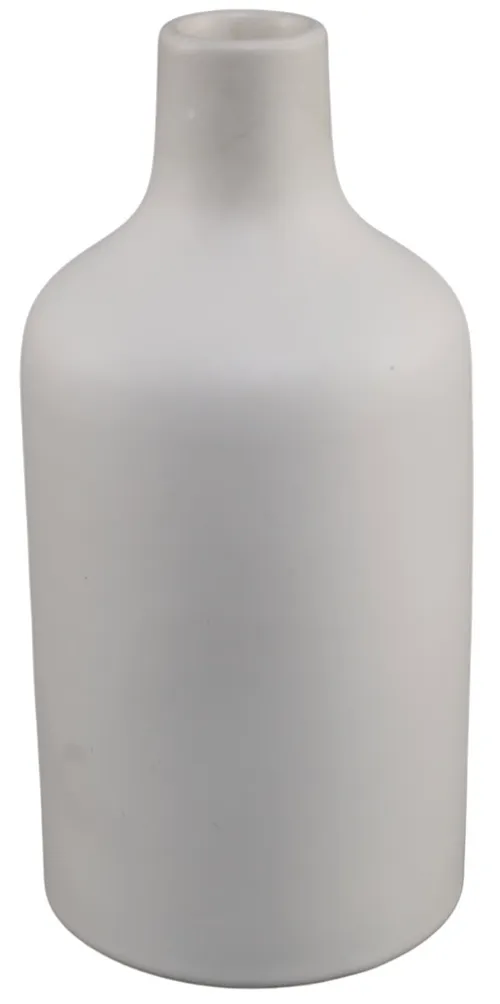 White Matte Ceramic Jug Vase 