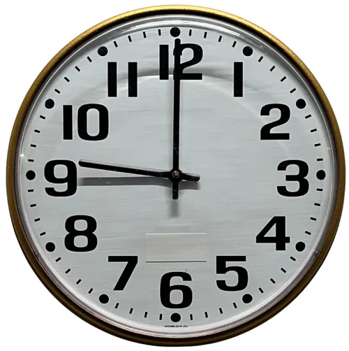 Matte Gold Wall Clock