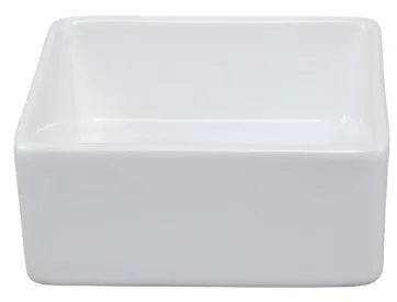 White Square Ceramic Pinch Bowl