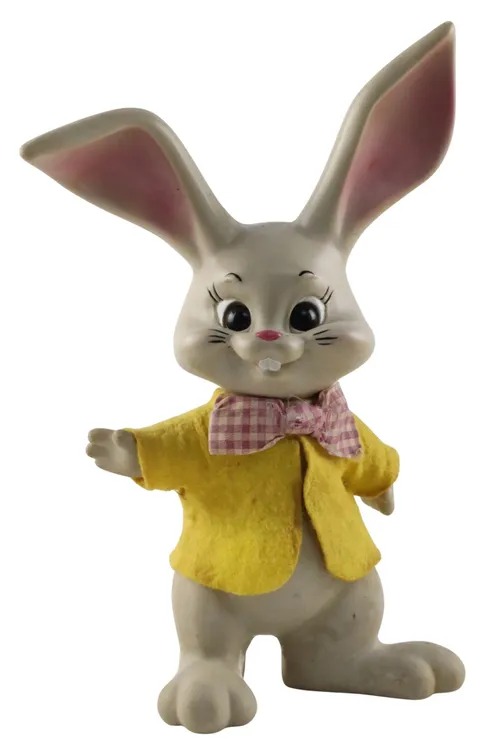Vintage Rabbit With Yellow Shirt Bank