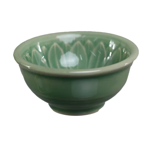 Sage Swirl Ceramic Pinch Bowl