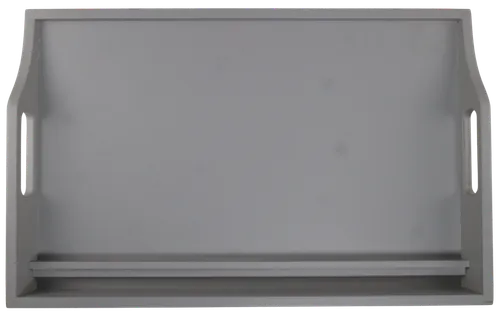 Grey Serving Tray With Folding Legs