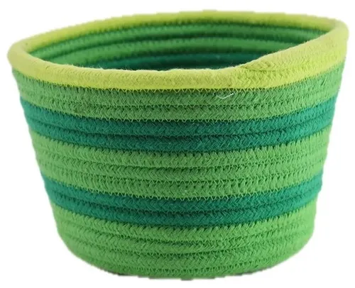 Two Tone Green Storage Basket