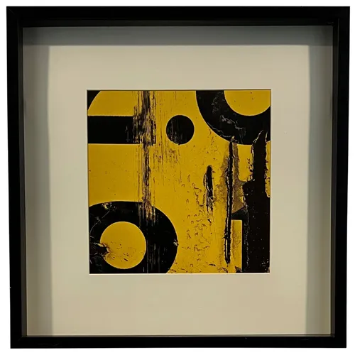 Yellow Black In Black Frame