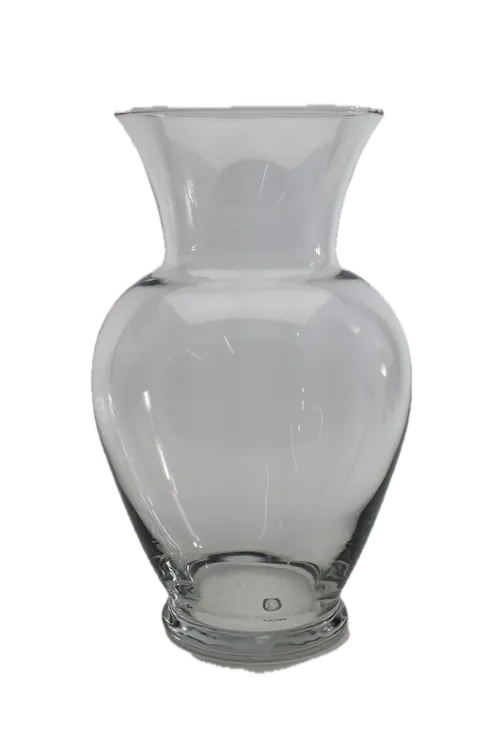 Empire Fluted Clear Glass Vase