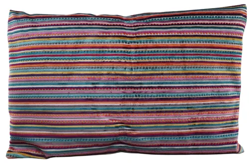 Multicolour Striped Throw Pillow