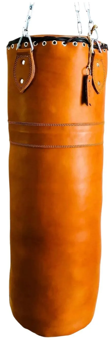 Tan Leather Boxing Punching Bag