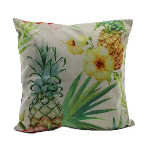 Large Pineapple Tropical Throw Pillow