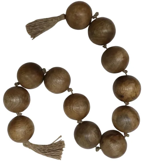 Natural Wood Ball On String