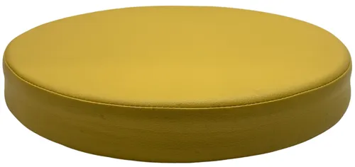 Round Children's Yellow Floor Cushion