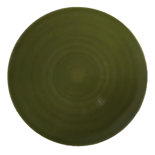 Asparagus Green Swirl Circular Serving Platter
