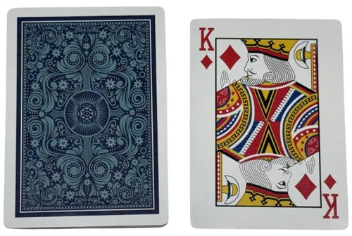 Aqua Blue Patterned Playing Card Deck