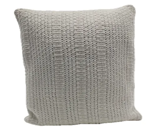 White Cable Knit Throw Pillow
