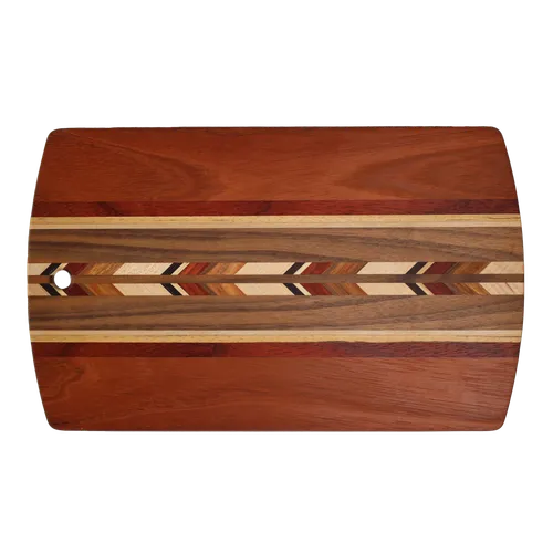 Arrow Feather Pattern Wood Cutting Board