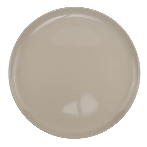 Almond Beige Dinner Plate
