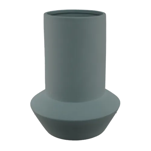 Light Blue Geometric Ceramic Vase