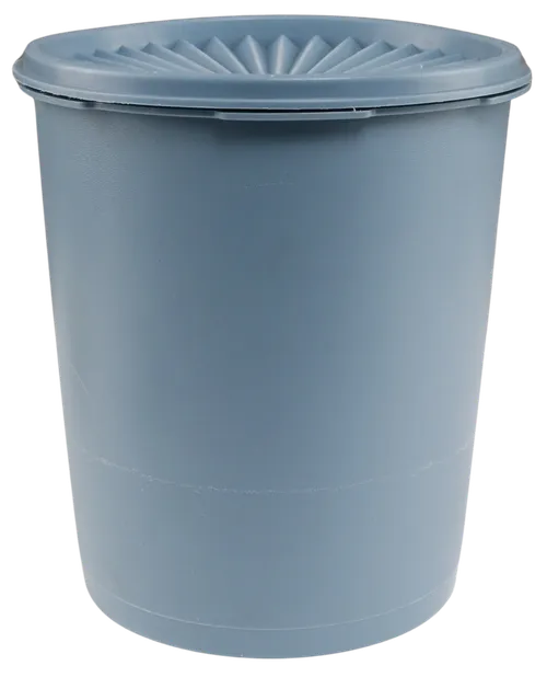 Pale Blue Plastic Heritage Storage Container With Lid