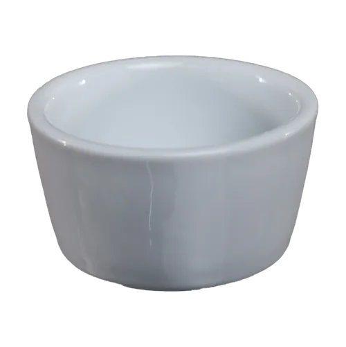 White Round Ceramic Ramekin