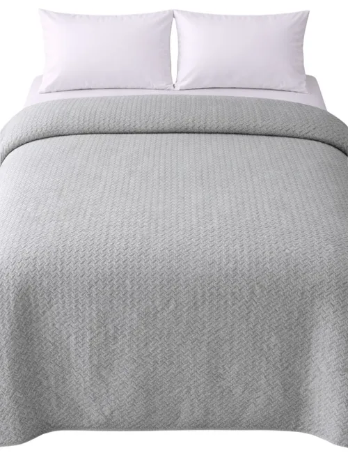 Beige Raised Dimpled Duvet Cover - Double