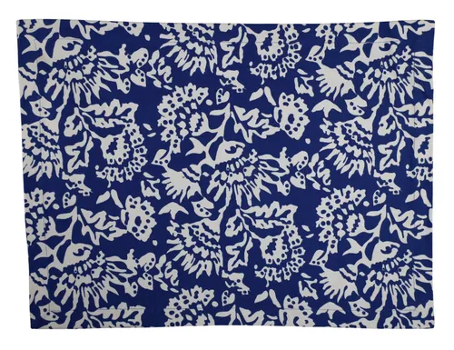 Blue & White Block Print Placemat