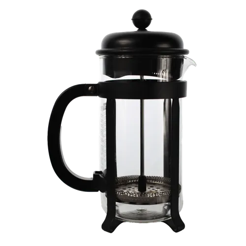 Glass & Matte Black Coffee French Press