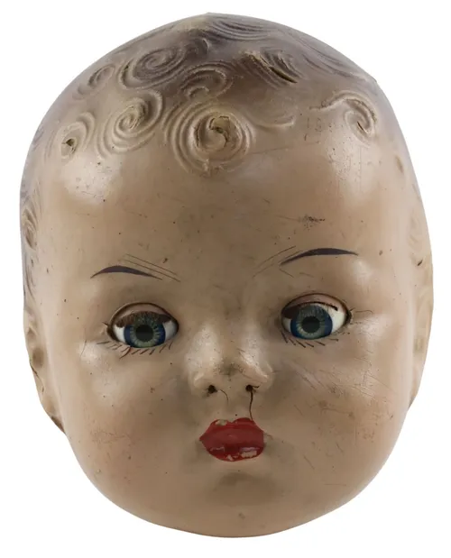 Antique Composition Doll Head - E